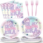 96 Pcs 30TH Birthday Party Supplies For Women Music Paper Plates Napkins New. Price: $24.26.