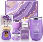 Gifts For Women - Spa Basket & Tumbler Set Perfect ZJ2479, Purple New. Price: $28.86.