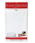 Kingzak 84" Round Plastic Tablecover- 12 Count New. Price: $45.00.