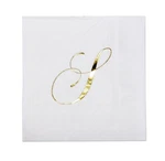 Gift Boutique 100 Gold Monogram Cocktail Napkins Letter Disposable Paper Pa... New. Price: $22.22.