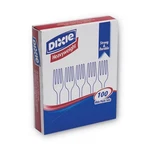 Dixie Plastic Cutlery, Heavyweight Fork, White, 100/BOX New. Price: $16.99.