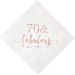 Crisky 3-PLY 70 And Fabulous Cocktail Napkins 50 Count (pack Of 1), Rosegold New. Price: $17.45.