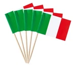 100 Pcs Italy Toothpick Flags Mini Small Italian Cupcake Toppers Stic New. Price: $10.60.