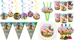 Talking Tom And Friends Baby Birthday Set Blowers Banner Plate Cup Straws Swirls New. Price: $32.97.