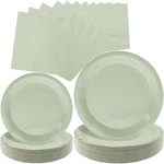 Wyqjhkv Sage Green Paper PLATES,100 PCS-50 7 9, New. Price: $17.31.