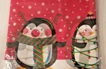 Holiday Table Cover 54" X 108" Penguins Snow Fun New. Price: $15.99.