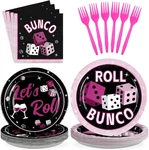 Grencian 96PCS Bunco Party Supplies Card Game Birthday Decorations Pink New. Price: $33.87.