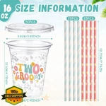Yungyan 50 Set 16OZ Groovy Daisy Cups W/ Lids Straws New. Price: $40.99.