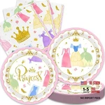 40PCS Princess Party Decorations Golden Royal Birthday Plates And Napkins New. Price: $21.11.