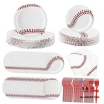 Zhehao 192 Pcs Paper Plates And Napkins Set Party Supplies Decorations Baseball New. Price: $44.50.