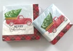 Christmas Napkins Set Paper Red Truck Buffalo Plaid Tree 30 Lunch/ 36 Dessert New. Price: $16.99.