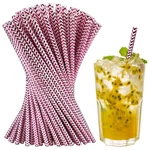 Paktalk Paper Straws Disposable, 100PACK Metallic 0.24''*8.27'', Gold Wave New. Price: $14.24.