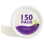 Packinno Compostable Paper Plates 10 Inch 150 Pack, Biodegradable Disposable New. Price: $37.63.