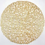 Adasbridal Placemats For Dinner Table Set Of 6PCS, A1/ROUND/GOLD New. Price: $30.59.