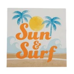 Surf Party Sun & Disposable Paper Luncheon Napkins - 1/2", 16 Counts New. Price: $10.41.