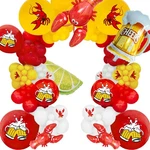 122 Pcs Crawfish Party Decorations Balloon Garland Kit Boil... New. Price: $19.33.