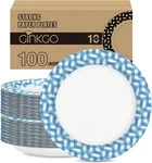 100 Count Paper Plates Inch Bulk Thickened Heavy Duty Disposable Christmas New. Price: $46.53.