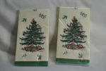 Lot Of 2 Spode Christmas Tree C.r. Gibson 16PK Paper Dinner Napkins, Sealed New. Price: $25.00.