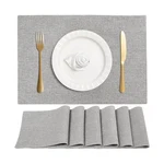 Linen Cloth Double Layers Placemats, Cotton Woven Set Of ... Fast Ship New. Price: $30.10.