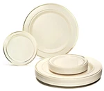Occasions 50 Ivory Plastic Plates For Wedding, 25 Guests - Heavyweight Dispos... New. Price: $46.64.