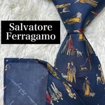 Salvatore Ferragamo Tie Business Party N-1090 High-quality Elegant Used K. Price: $90.47.