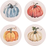 Pumpkin Feast Plates Set Of 4, 8.75 Inch Ceramic Dessert For Salad, New. Price: $55.85.