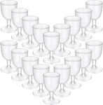 Didaey 48 Pcs Disposable Plastic Wine Glasses 6 Oz Party Cups Hard New. Price: $38.95.