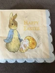 Meri Beatrix Potter Peter Rabbit Happy Easter 32 Napkin Set 13"X13" Square New. Price: $19.96.