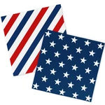 50 Pcs Patriotic Paper Disposable Luncheon Napkins Red Blue Star Stripe New. Price: $17.99.