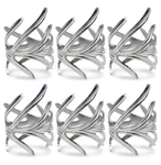 Dii Design Imports Antique Silver Branch Napkin Ring Set Of 6 (open Box) Pre-owned. Price: $24.99.