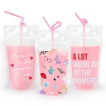 Xo, Fetti Eras Party Clear Drink Pouches - 15 Pcs Concert Sippers, Ba... New. Price: $32.77.
