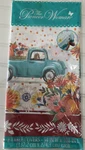 The Pioneer Woman Fall Pumpkin Plastic Table Covers (2) Dog & Blue Truck Floral New. Price: $5.00.