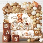249 Pcs Bearly Wait Baby Shower Decorations, Brown Netural Balloon Arch Kit W... New. Price: $44.77.