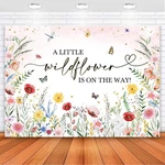 Avezano Wildflower Baby Shower Backdrop Watercolor 7X5FT, 82X59INCH, Pink New. Price: $24.08.