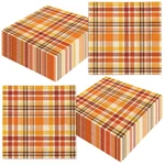 Orange Plaid Fall Paper Napkins - 40PCS Disposable Party Decorations For Than... New. Price: $17.01.