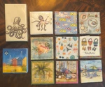 Cape Shore Punch Studio Graphique Beach Ocean Theme Paper Cocktail Guest Napkins New. Price: $12.50.