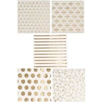 100 Pack Polka Dotted Gold And White Cocktail Napkins For Wedding, Birthday Part New. Price: $19.33.