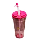 Greenbrier Large Pink Straw/lid Plastic Cup 24 Oz 12 Inches Tall New. Price: $18.88.