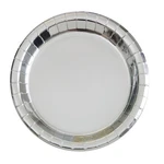 Unique Industries, Paper Plates, 8 Pieces - Foil Silver New. Price: $14.84.