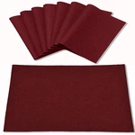 Rinpon Cloth Burgundy Placemats Set 12'' X 18'', Of 8, New. Price: $44.41.