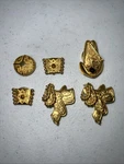Vintage Button Covers Set Of 6 Brass Gold Tone Saddles Cowboy Western Unique 90S Used. Price: $15.99.