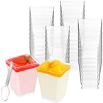 Wetilan Colovis Plastic Dessert Cups 100 Count 5OZ Clear Square Parfait New. Price: $81.68.