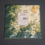 Vtg Creative Papers Gibson Dinner Napkins Green & Cream Holiday Splendor 1 Pack New. Price: $12.99.