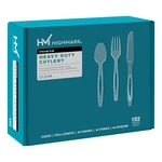Highmark Heavy-duty Plastic Cutlery, Clear, Pack Of 192 Utensils New. Price: $22.54.