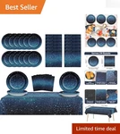 Starry Night Galaxy Party Set Serves 24 - Elegant Space Theme Plates & Napkins New. Price: $35.98.