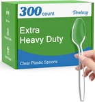 300 Count Clear Plastic Spoons Disposable, Bpa-free, Heat Resistant, Solid An... New. Price: $28.86.