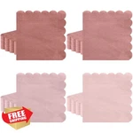 Xiangqu 120 Pack Dusty Pink Napkins 5X5 Inch Scalloped Dessert New. Price: $20.00.