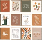 Jarthenaamcs 12PCS Fall Wall Prints Boho Autumn Pumpkin Maple Style New. Price: $17.99.