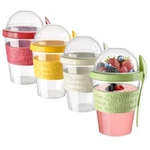 Eynel 4 Pack Breakfast The Go Yogurt Parfait Cups, Reusable Plastic Container New. Price: $27.99.
