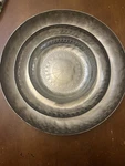 Mandala Nesting Bowls -nickel Plated The Collective Hand Crafted Set Of 3 Used. Price: $72.00.